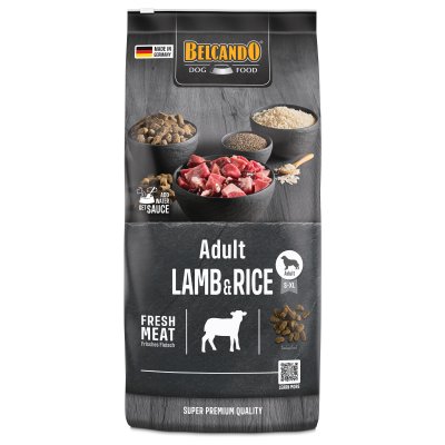 BELCANDO  Adult agneau, riz - lot % : 2 x 12,5 kg
