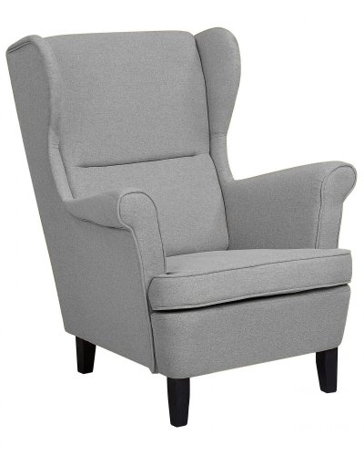 BELIANI   Fauteuil en tissu gris ABSON - gris