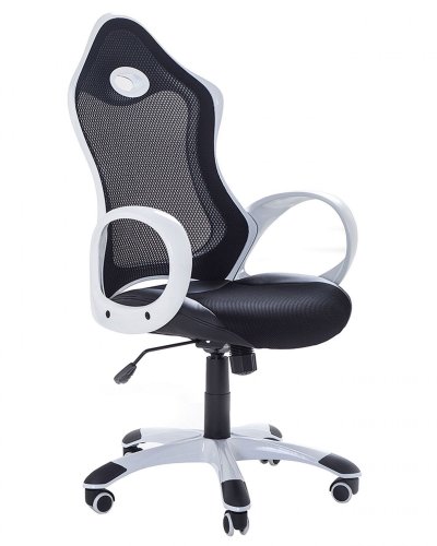 Beliani - Chaise de bureau noire et blanche ICHAIR
