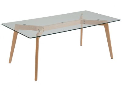 Beliani - Table basse - table d'appoint en verre - HUDSON