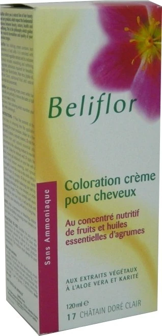 BELIFLOR  Coloration Cr&egrave;me Ch&acirc;tain Dor&eacute; Clair N&deg;17 135 ml