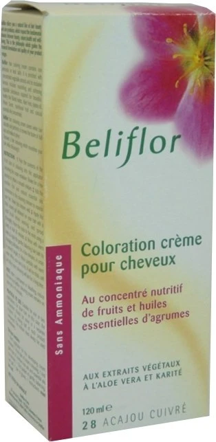 BELIFLOR  Tinte en Crema Capilar N28 Cobre Caoba 135ml