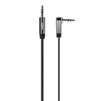 BELKIN  3.5 Mm Flat Right Angle Aux Cable 0.9 M Noir