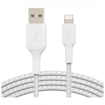 BELKIN  Boost Charge Lightning To Usb-a Cable Braided 3m Blanc