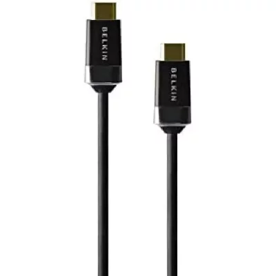 BELKIN  - C&acirc;ble HDMI avec connecteurs plaqu&eacute;s or - 5m - Noir
