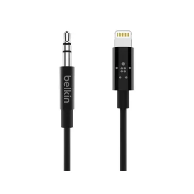 BELKIN  cable ltg vers 3.5mm 3m noir noir