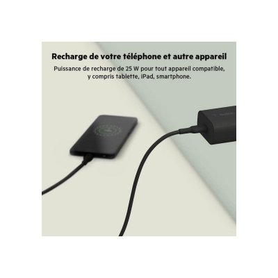 BELKIN  ﻿Chargeur mural USB-C - 25 watts - Noir