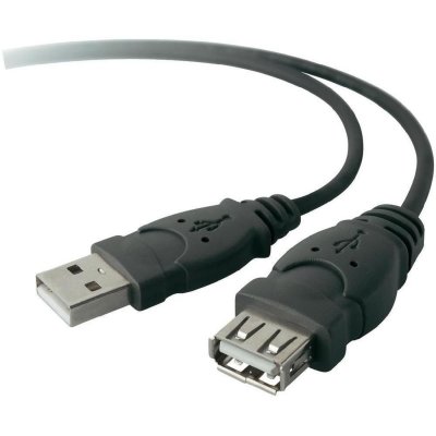 BELKIN  - Rallonge USB-A (M) vers USB-A (F), DSTP - 1,8M - Noir