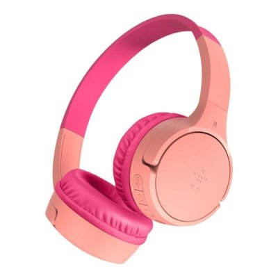 BELKIN  SoundForm Mini Casque Sans fil Arceau Appels/Musique USB Type-C Rose - Neuf
