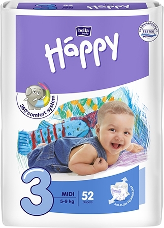 TETRA MEDICAL Bella Baby Happy Couches Midi taille 3 (5-9kg)52 pi&egrave;ces (52)