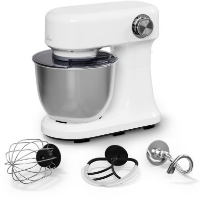 KLARSTEIN Bella Evo Robot P&acirc;tissier 1500W 5L Bol Inox 12 Vitesses Syst&egrave;me Plan&eacute;taire Robot Cuisine Blanc
