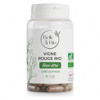 BELLE & BIO Belle et Bio Vigne rouge Bio 120 g&eacute;lules - (Vitis vinifera)