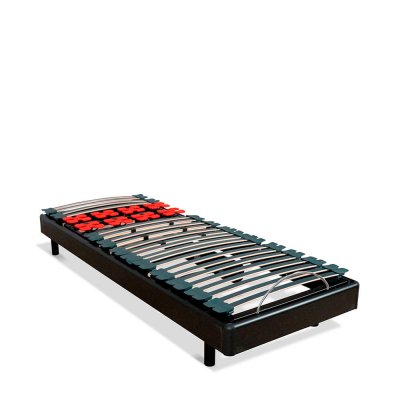 BELLECOUR  Sommier &eacute;lectrique BODYSOFT 80x200 cm Lattes & Plots