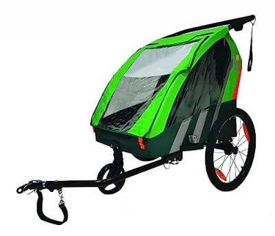 BELLELLI  Remorque de v&eacute;lo enfant Trailblazer Light Green/Silver