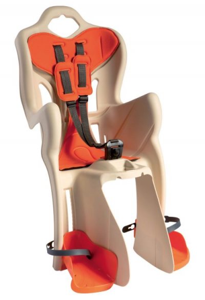 BELLELLI  Si&egrave;ge b&eacute;b&eacute; pour v&eacute;lo B-One Standard beige/orange
