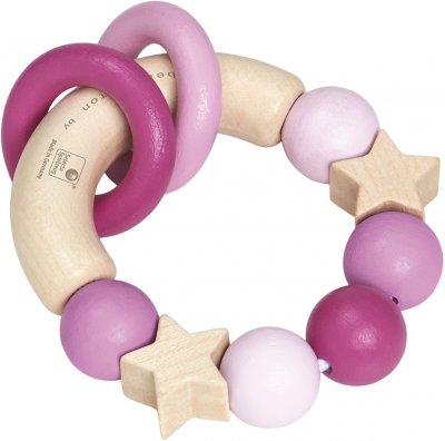 SELECTA Bellybutton By  - Hochet - Etoiles roses