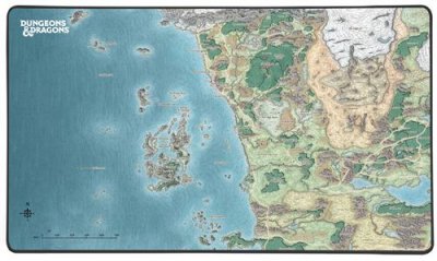 KONIX BEM'S DONJONS & DRAGONS - Carte de Faerun - Tapis de Souris XL- - Tap