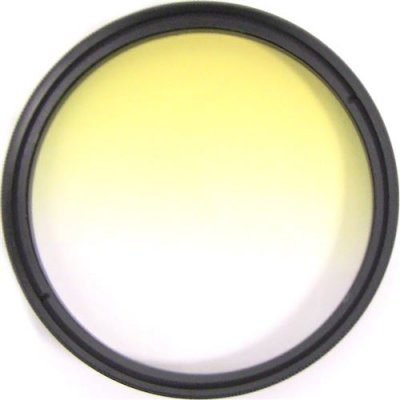 BEMATIK  - filtre photo couleur d&eacute;grad&eacute; jaune pour objectif 62 mm