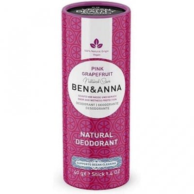 BEN & ANNA BEN&ANNA Papertube D&eacute;odorant rose pamplemousse v&eacute;g&eacute;talien 40 g