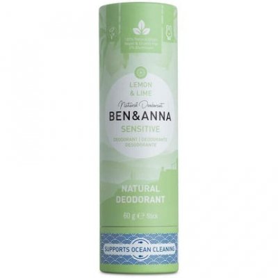 BEN & ANNA Ben&Anna Sensitive Papertube D&eacute;odorant citron et citron vert 60 g
