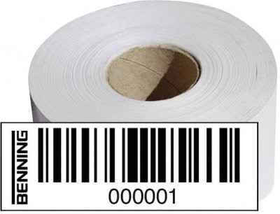 BENNING  756301 756301 Etiquettes codes-barres 1 pc(s)