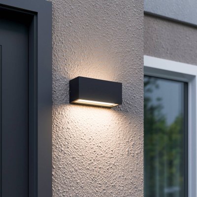 LUCANDE Bente Applique Murale d'Ext&eacute;rieur Graphite - 