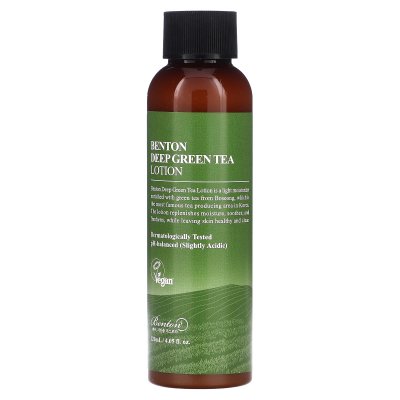 BENTON  Deep Green Tea Lotion pour le visage au th&eacute; vert 120 ml
