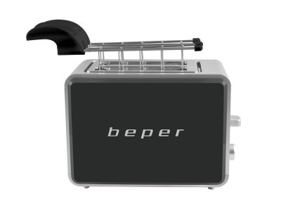 BEPER  BT.001N Grille-pain 2 fentes - 750 W - Noir 
