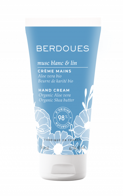 BERDOUES  - Musc Blanc & Lin Cr&egrave;me Mains 50ml