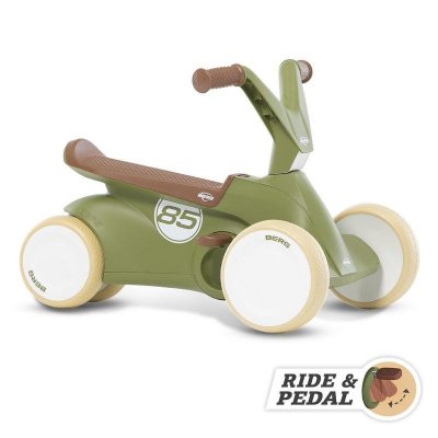 BERG  Porteur et kart &agrave; p&eacute;dales GO&sup2; Retro vert