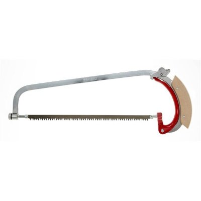 BERGER  69042 scie &agrave; b&ucirc;ches 6000 g avec poign&eacute;e en bois, argent/rouge