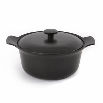 BERGHOFF  Faitout avec couvercle fonte de fer noir 24 cm - Ron