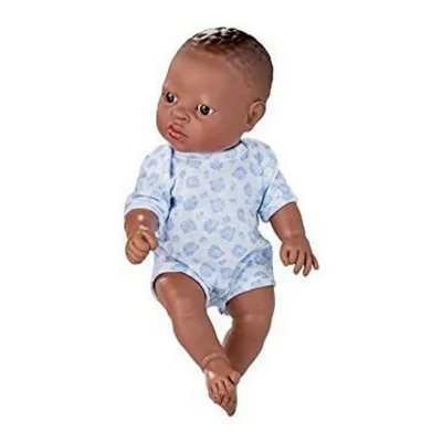 BERJUAN  b&eacute;b&eacute; poup&eacute;e Nouveau-n&eacute; filles 30 cm vinyle/textile blanc/bleu