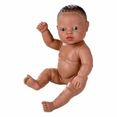 BERJUAN  poup&eacute;e b&eacute;b&eacute; sans v&ecirc;tements Nouveau-n&eacute; africain 30 cm fille