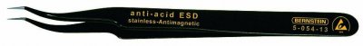 GENERIQUE Bernstein 5-054-13 Pincette A Pointes Courb&eacute;es En Forme De Croissant Avec Rev&ecirc;tement Esd 120 Mm