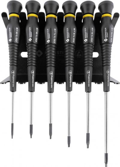 BERNSTEIN TOOLS FOR ELECTRONICS Bernstein 6-660 Lot De 6 Tournevis Torx Conducteurs