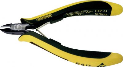 BERNSTEIN TOOLS FOR ELECTRONICS Bernstein Euroline-Conductive 3&ndash;651&ndash;15 Mini Pince coupante de c&ocirc;t&eacute; - 120 mm