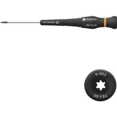 BERNSTEIN  Werkzeug Tournevis Torx avec manche antistatique, T 6, 6&ndash;662