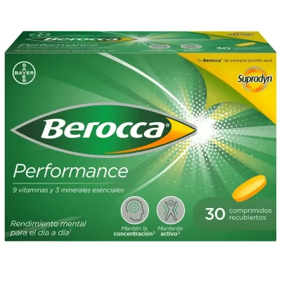 BEROCCA  Comprim&eacute;s de vitamines de performance 30 Units