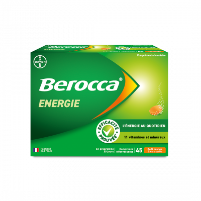 BEROCCA  &Eacute;nergie Go&ucirc;t Orange 45 Comprim&eacute;s Effervescents