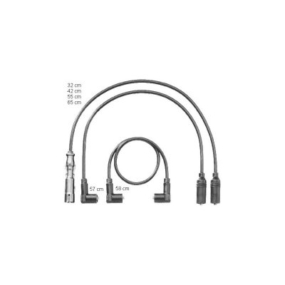 BERU  Fils de bougies / Faisceau d'allumage ZEF1180 VOLKSWAGEN GOLF