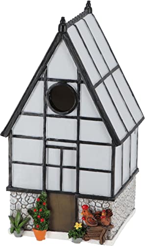 ESSCHERT Best For Birds - Nichoir &agrave; m&eacute;sange en polyr&eacute;sine et bois contreplaqu&eacute; Serre