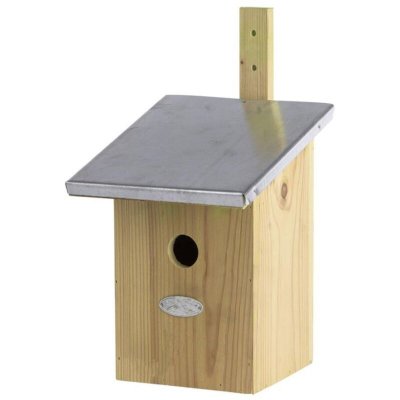 ESSCHERT DESIGN Best For Birds - Nichoir m&eacute;sange bois et zinc