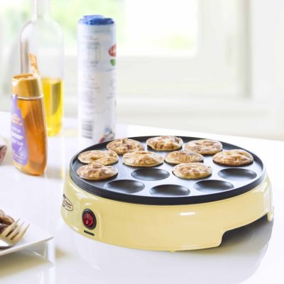 BESTRON  - Appareil &agrave; poffertjes hollandais APFM700SD 800 w Cr&egrave;me Cr&egrave;me