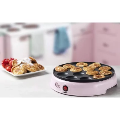 BESTRON  Appareil &agrave; poffertjes hollandais APFM700SDP 800 W Rose