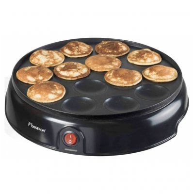 BESTRON  Appareil &agrave; poffertjes hollandais APFM700Z 800 W Noir