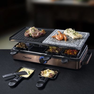 BESTRON  Gril &agrave; raclette ARG1200CO 1400 W Cuivre 