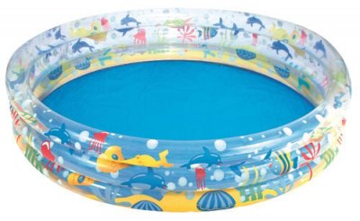 BESTWAY  51004 piscine gonflable ronde deep dive 3 boudins 152 x 30 cm