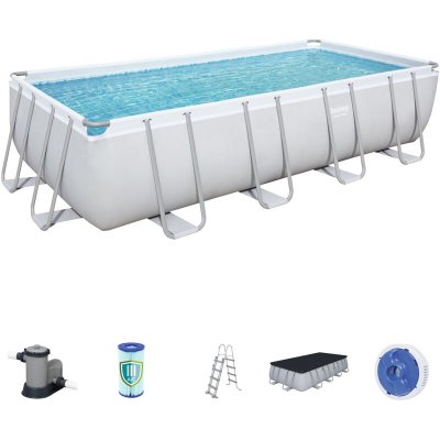 BESTWAY  56465-3 Power Steel - Piscine hors sol, 549 x 274 x 122 cm