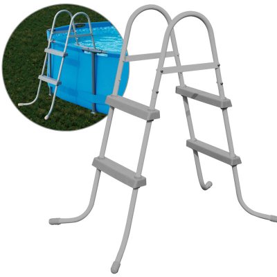 BESTWAY  Echelle 2 x 2 marches pour piscine - 58430 - Hauteur 84cm